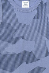 Майка  для мальчика  К 1165/пыльно-голубой джинс,геометрия