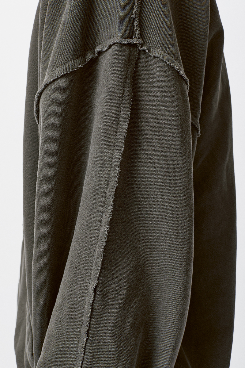 Графитовое zip худи The Puh