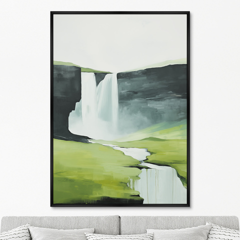 ArtNoMore - Репродукция картины на холсте Landscape collection, Milky rivers, No 2, 2024г.