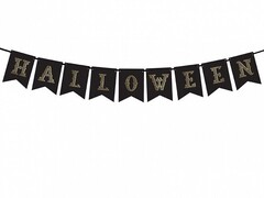 Гирлянда чёрная "Halloween"