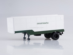 Semitrailer ODAZ-794 Manufactured Goods white-green 1:43 AutoHistory