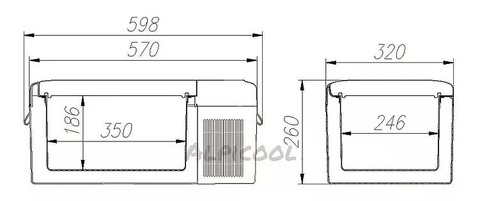 Компрессорный автохолодильник iFreezer C15 (15 л.) 12-24-220В