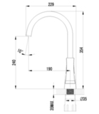 Смеситель для кухни с поворотным изливом LEMARK UNIT LM4555C