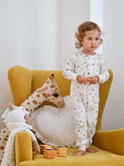 Комбинезон Mjölk Sleep and Play Кляксы, на манжетах