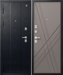 Входная дверь Центурион C-106 800*2000 Чёрный муар - Базальт