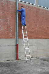 Двухсекционная выдвижная лестница STABILO 2х9 (133274)