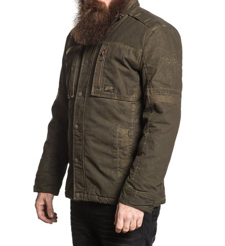 Affliction | Куртка мужская Black Premium Shatter Proof Jacket 110OW280 левый бок