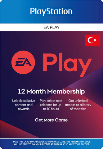 EA Play Турция: 12-месячная подписка [услуга покупки подписки в аккаунт PSN Турция]