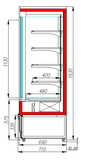 фото 6 Горка морозильная POLUS FC20-07 VL 1,3-1 0300 STANDARD (фронт X5L) (9006-9005) на profcook.ru