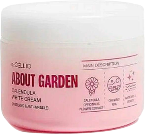 Dr.Cellio About Garden Calendula White Cream [Whitening & Anti-Wrinkle] Крем для лица осветляющий с календулой