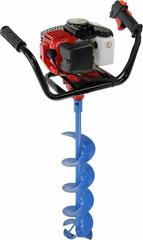 Мотобур DDE IceD-52-200 ледобур (двухтактный 52 куб.см., 1,8 кВт, редукция 25:1, 9,0 кг, макс. ф = 200 мм), без шнека