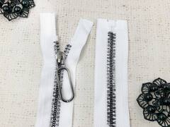 Молния трактор Т8, L 77 см, белый/никель