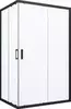 Vegas Glass ZA-F NOVO 100*90 02М 01 Душевой уголок (профиль черный матовый, стекло прозрачное)