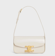 Сумка CELINE TERENCE из лакированной телячьей кожи белый