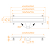 RGW Drain Leo-31-40 60213140-04 Душевой лоток