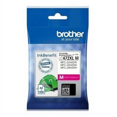 Струйный картридж Brother LC472XLM пурпурный 1500 стр для Brother MFCJ2340DW, MFCJ3540DW, MFCJ3940DW