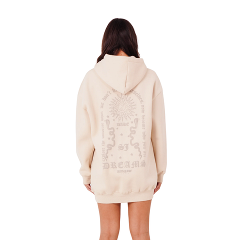 Dreams Hooded Dress Beige