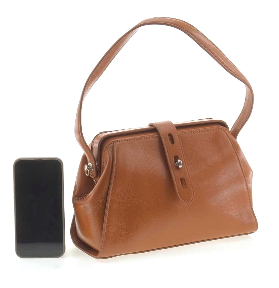 SANKASLO 60348 кор коричневый Сумка натуральная кожа