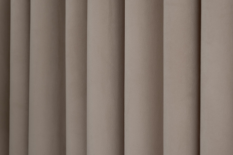 Портьера 300х260 Garda Decor Silkу 5 бежевая на подкладе