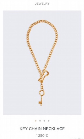 74256 - Колье-сотуар KEYHOLE с ключом в стилистике Schiaparelli