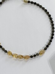 Цитрин (колье из натуральных камней)