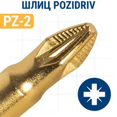 Бита отверточная ПРАКТИКА Эксперт PZ-2 х  70 мм (915-564)