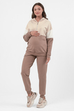 Спортивный костюм для беременных и кормящих 15886 мокко