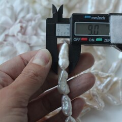 Жемчуг натуральный барочный, палочки, 16,7-26,3 мм, 1 нить, Ж035