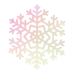 Декоративное украшение Снежинки Искринки, 9 см, Серебро, Металлик, 8 шт