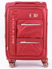 Чемодан MIRONPAN тканевый Ярко-красный (M-маломерка) 64х41х26(+3) см/65л/3,1 кг10