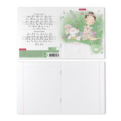 
          Тетрадь 12л., линия, Erich Krause скрепка, блок офсет, мелован. картон "Девочка- талант", 5 дизайнов