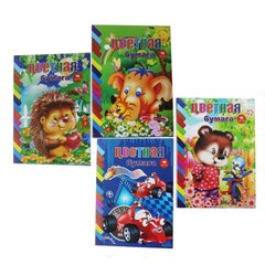 
          Бумага цветная Alingar, А4, офсетная, двухсторонняя, 16 листов, 8 цветов, на скрепке, "Ассорти"