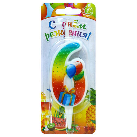 Свеча-цифра тортовая 