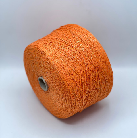 Lanificio dell Olivo, Cotton lux. 300м, 60% Хлопок, 40% Полиамид, Оранжевый,неоднотонный.37755