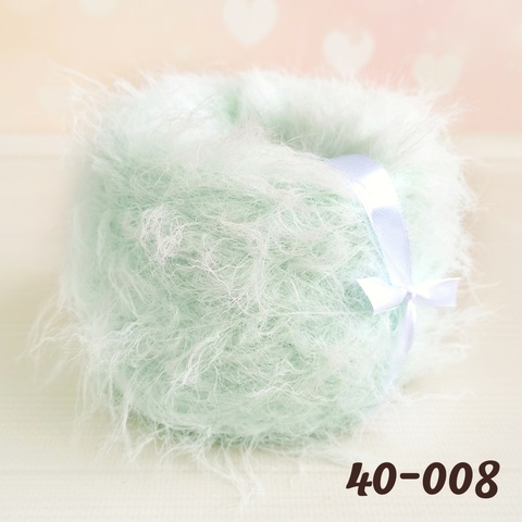 Травка с эффектом меха, длина ворса 40 мм, 008 Светлая бирюза