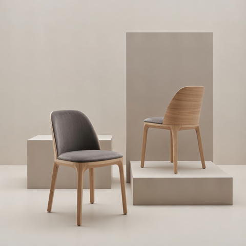 Дизайнерский стул MAKK без подлокотников grey