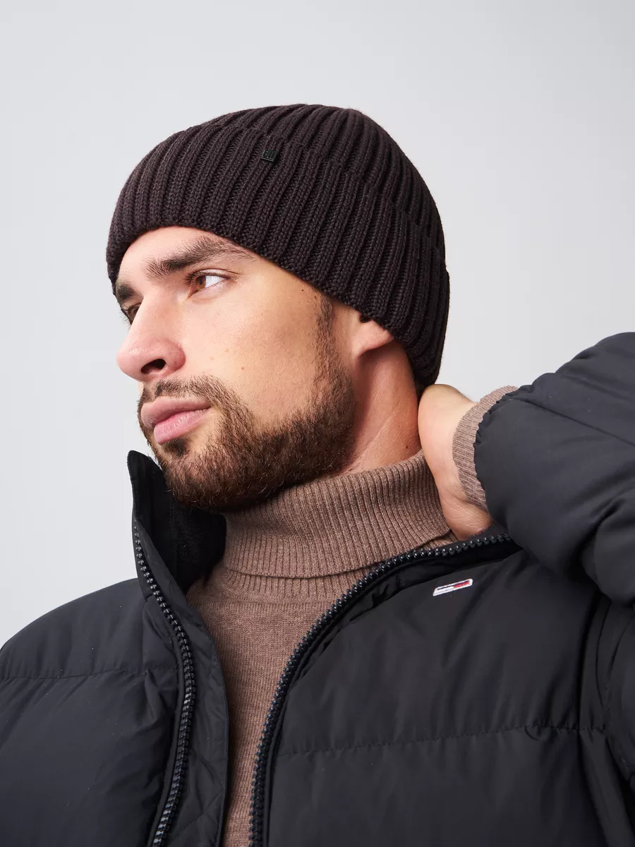 Шапка бини зимняя весенняя с флисом