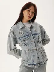 Жакет джинсовый АУРА, голубой