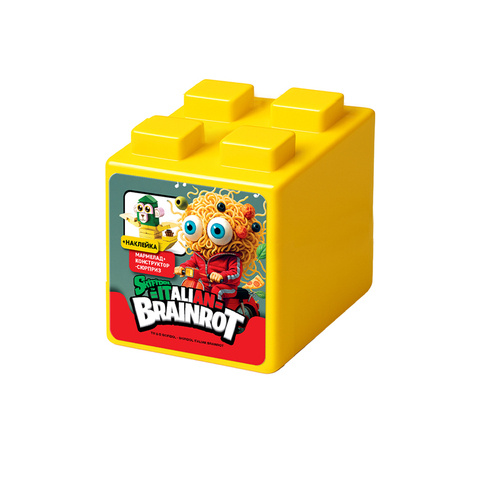 МИКС КОНФИТРЕЙД, ITALIAN BRAINROT CUBIQUEST Набор мармелад с конструктором в Кубике для мальчиков 1кор*6бл*12шт, 10гр