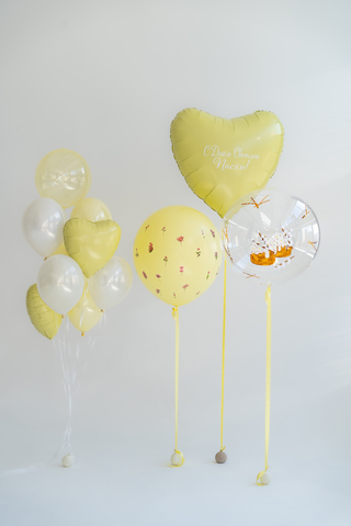 Сет гелиевых шаров Пасхальный Кулич