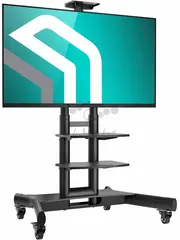 ONKRON мобильная стойка для ТВ и профессиональных дисплеев 40"-70", макс 45.5кг, чёрная TS1552 — фото 4