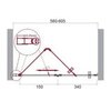 BelBagno ALBANO-BS-12-100-C-Cr Дверь в проём складывающаяся. Стекло 6 мм, прозрачное, хром