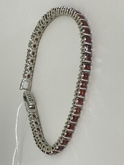 Гранат 103 (браслет из серебра)
