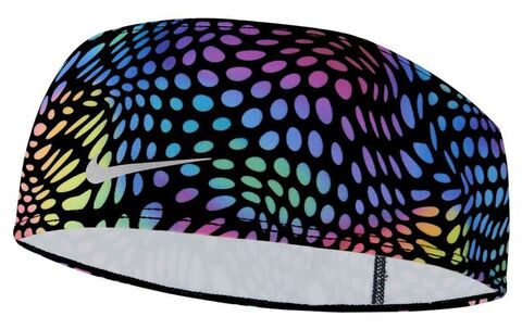 Повязка на голову Nike Dri-Fit Swoosh Headband 2.0 - black/dynamic turq/silver