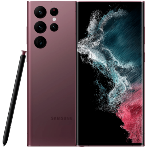 Смартфон Samsung Galaxy S22 Ultra 5G, 8/128GB (SM-S908E/DS) Global, Burgundy