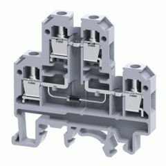 Двухуровневая клемма, винтовые зажимы проводника до 4 мм.кв. 32A/500V с диодной схемой - конфигурация D3