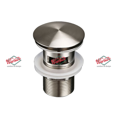 Донный клапан Warmer Brushed Chrome Line B 080