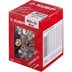 ЗУБР М10 х 95 мм, 40 шт, клиновой анкер (302032-10-095)