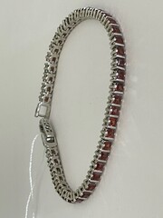 Гранат 103 (браслет из серебра)