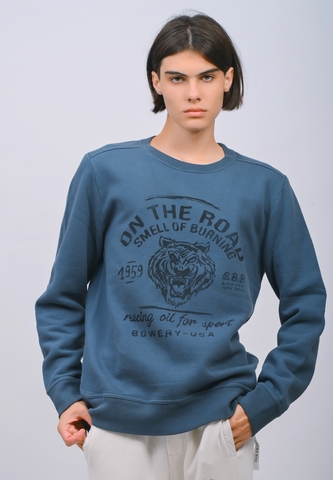 Свитшот Bowery NYC "On The Road" Legio Blue
